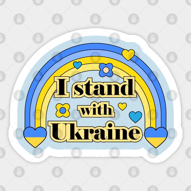 I stand with Ukraine Sticker by grafart